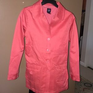Gap Kids Coral Trench Coat New